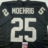 Autographed/Signed Trevon Moehrig Las Vegas Oakland Black Jersey JSA COA