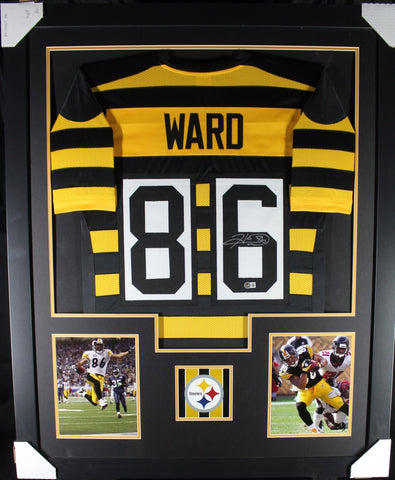 HINES WARD (Steelers bumblebee TOWER) Signed Autographed Framed Jersey Beckett