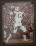 Johnny Unitas & Joe Namath Autographed Legends Wood Plaque BAS 32230