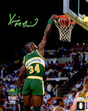 XAVIER MCDANIEL AUTOGRAPHED 8X10 PHOTO SEATTLE SUPERSONICS SLAM DUNK MCS 202453