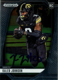 Kaleb Johnson Signed Iowa Hawkeyes 2025 Panini Prizm #38 Card Beckett 56975