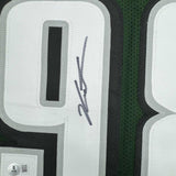 Autographed/Signed Jalen Carter Philadelphia Green Football Jersey Beckett COA