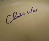Charlie Weiss Autographed/Signed Notre Dame Proline Helmet Tristar 22192