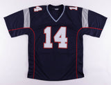 Steve Grogan Signed New England Patriots Jersey (PSA COA) Super Bowl XX QB
