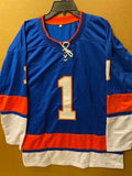 Roland Melanson Signed New York Islanders Jersey (Beckett COA) Rollie the Goalie