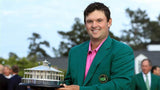 Patrick Reed Signed 2018 Masters Tournament Pin Flag (Beckett) 2018 Master Champ