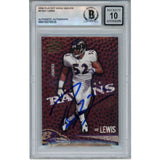 Ray Lewis Autographed 2004 Playoff Hogg Heaven #9 Trading Card Beckett 53051