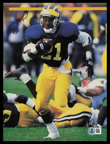 Desmond Howard Autographed 8x11 Magazine Page Photo Michigan Beckett QR #BS36795