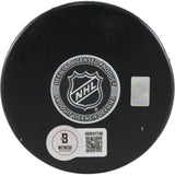 Brett Hull Autographed/Signed St Louis Blues Logo Puck Beckett 53406