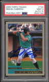 2000 Topps Traded T40 Miguel Cabrera RC Marlins On Card PSA/DNA 9/10 Auto MINT