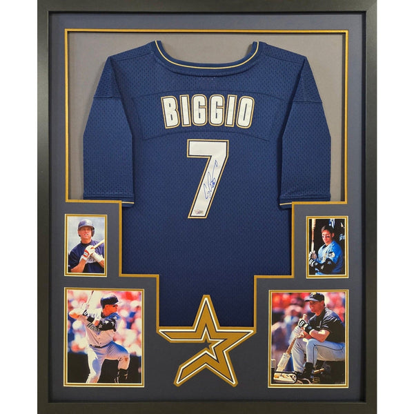 Craig Biggio Autographed Signed Framed Houston Astros Jersey FANATICS