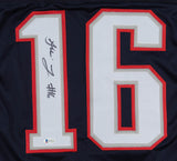 Jakobi Meyers Signed New England Patriots Jersey (Beckett) Pats Starting W.R.