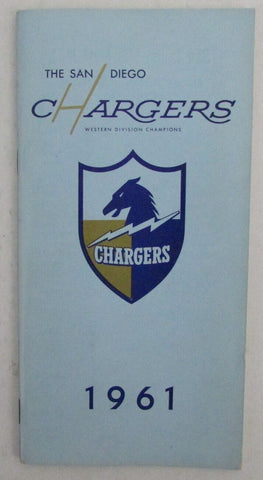 1961 San Diego Chargers Press/Media Guide