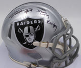 DJ D.J. Turner Autographed Raiders Mini Helmet Just Win Baby Beckett 2W133211
