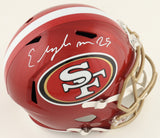 ELIJAH MITCHELL SIGNED SAN FRANCISCO 49ERS FLASH SPEED REPLICA HELMET BECKETT