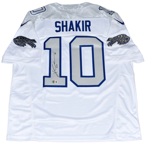 KHALIL SHAKIR AUTOGRAPHED BUFFALO BILLS 2025 RIVALRIES #10 NIKE JERSEY BECKETT