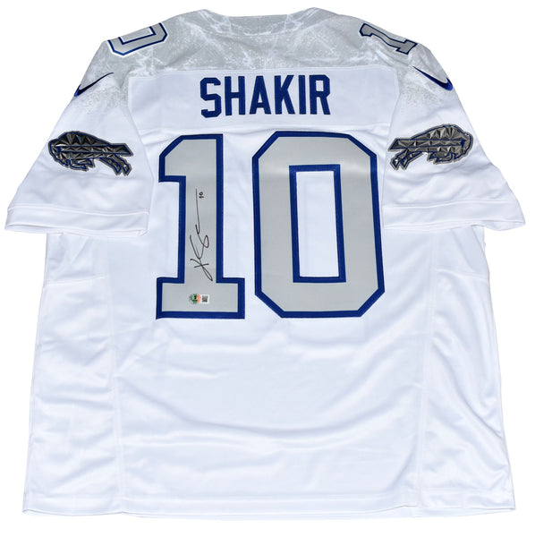 KHALIL SHAKIR AUTOGRAPHED BUFFALO BILLS 2025 RIVALRIES #10 NIKE JERSEY BECKETT