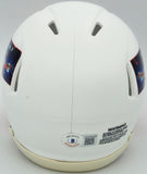 CHEVY CHASE AUTOGRAPHED CHRISTMAS VACATION WHITE MINI HELMET BECKETT 232844