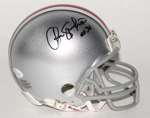 Chris Spielman Signed Ohio State Buckeyes Mini-Helmet (JSA) Lions L.B. 1988-1995