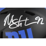 Michael Strahan Autographed New York Giants Eclipse Mini Helmet Beckett 49859