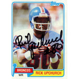 Rick Upchurch Autographed/Signed 1981 Topps #82 Trading Card Beckett 59185
