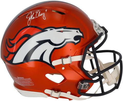 John Elway Denver Broncos Autographed Riddell Speed Flash Speed Authentic Helmet