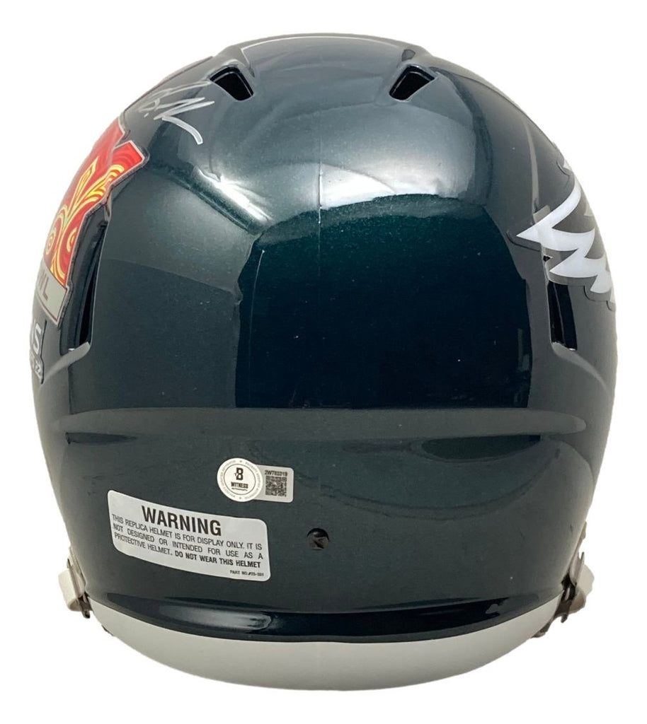 Brandon Graham Signed Eagles FS Super Bowl 59 LIX Replica Helmet BAS w ...