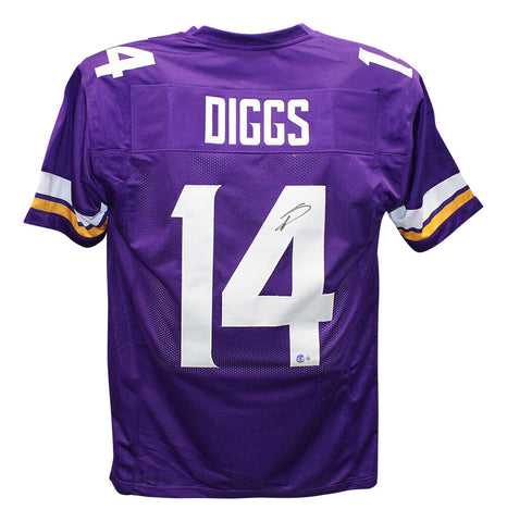 Stefon Diggs Signed Minnesota Vikings Purple Pro-Style XL Jersey BAS 40098