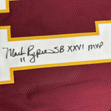 Autographed/Signed Mark Rypien SB XXVI MVP Washington Burgundy Jersey JSA COA
