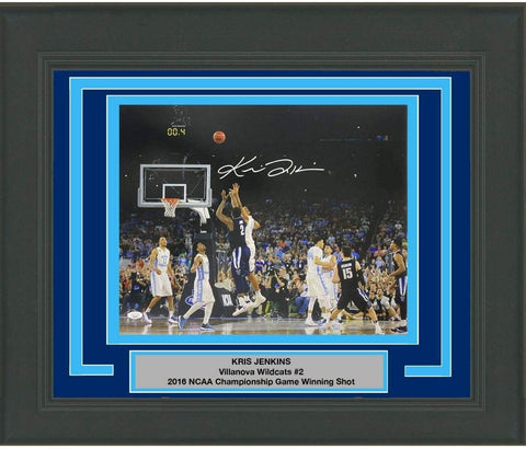 FRAMED Autographed KRIS JENKINS The Shot Villanova 16x20 Photo JSA COA