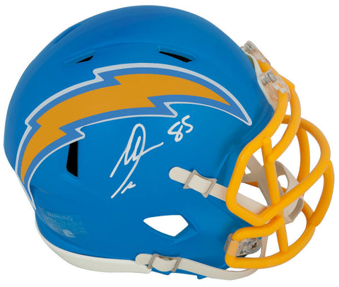 Antonio Gates Signed Chargers FLASH Riddell Speed Mini Helmet - (SCHWARTZ COA)