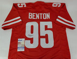 Keeanu Benton Signed Wisconsin Badgers Jersey (JSA COA) Nose Tackle / Steelers