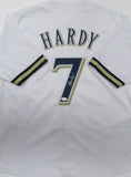 Brewers All Star JJ HARDY Signed Custom Replica White Jersey AUTO - JSA