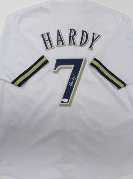Brewers All Star JJ HARDY Signed Custom Replica White Jersey AUTO - JSA