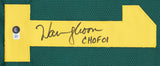 Warren Moon CFL "CHOF 01" Authentic Signed Green Pro Style Jersey BAS Witnessed