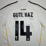Autographed/Signed Guti Hernandez Real Madrid White Jersey Beckett BAS COA
