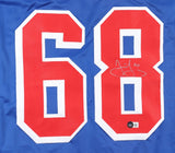 Jaromir Jagr Signed New York Rangers Jersey (Beckett) N.Y Record 54 Goals Season