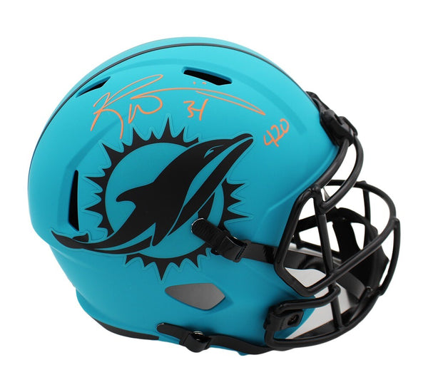 Ricky Williams Signed Miami Dolphins Speed Full Size Rave Helmet with "420" Insc