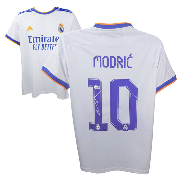 Luka Modric Signed Real Madrid Soccer Jersey #10 with Beckett COA