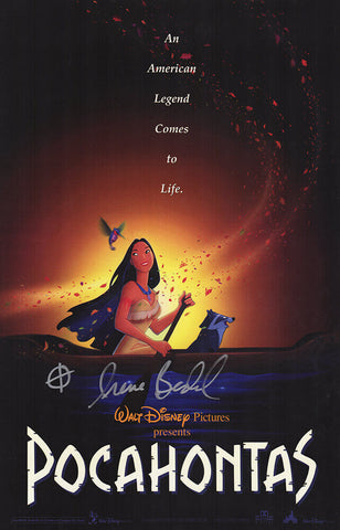 Irene Bedard Signed Pocahontas 11x17 Movie Poster - - (SCHWARTZ COA)