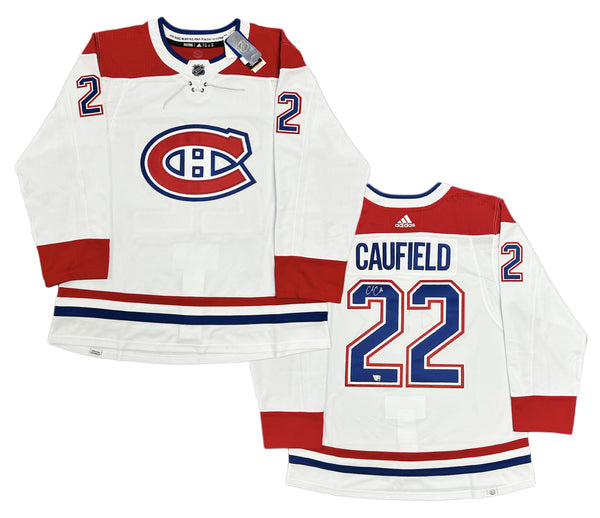 Cole Caufield Autographed Montreal Canadiens Authentic White Jersey Fanatics