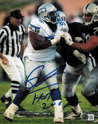 Cortez Kennedy Autographed 8x10 Photo Seahawks "HOF 12" Beckett QR #AE31663