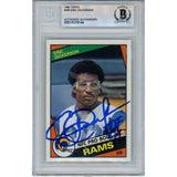 Eric Dickerson Autographed/Signed 1984 Topps #280 Trading Card Beckett 52913
