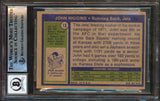 Redskins John Riggins Signed 1972 Topps 13 Card Auto Graded Mint 10! BAS Slabbed