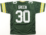 Ahman Green Signed Packers Jersey (JSA) Green Bay 3rd Rnd. Pick 1998 NFL Draft
