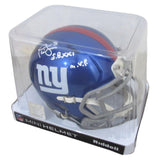 Phil Simms Signed/Inscribed Mini Football Helmet NY Giants Beckett 200049