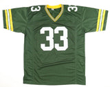 Aaron Jones Signed Green Bay Packer Jersey (OKAuthentics) 2020 Pro Bowl R.B.