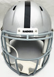 Davante Adams Signed Raiders Silver Full Size Speed Replica Helmet Beckett Wit