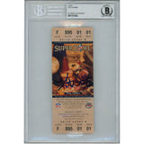 Kurt Warner Autographed Super Bowl XXXIV MVP Slabbed Ticket Stub Beckett 48979