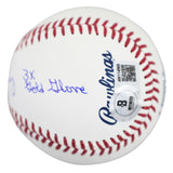 Orioles Eddie Murray "Career Stat" Signed Manfred Oml Baseball BAS Witnessed